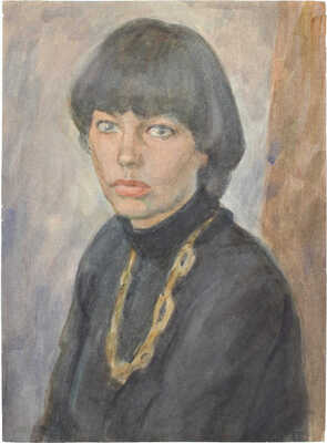 Лянглебен Моисей Вольфович. Портрет молодой женщины в черном